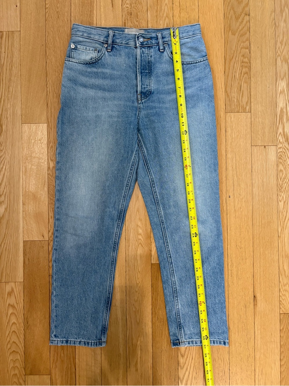 Everlane The Original Cheeky Straight Jean 27 Crop Light Wash Vintage-Inspired - Picture 5 of 10